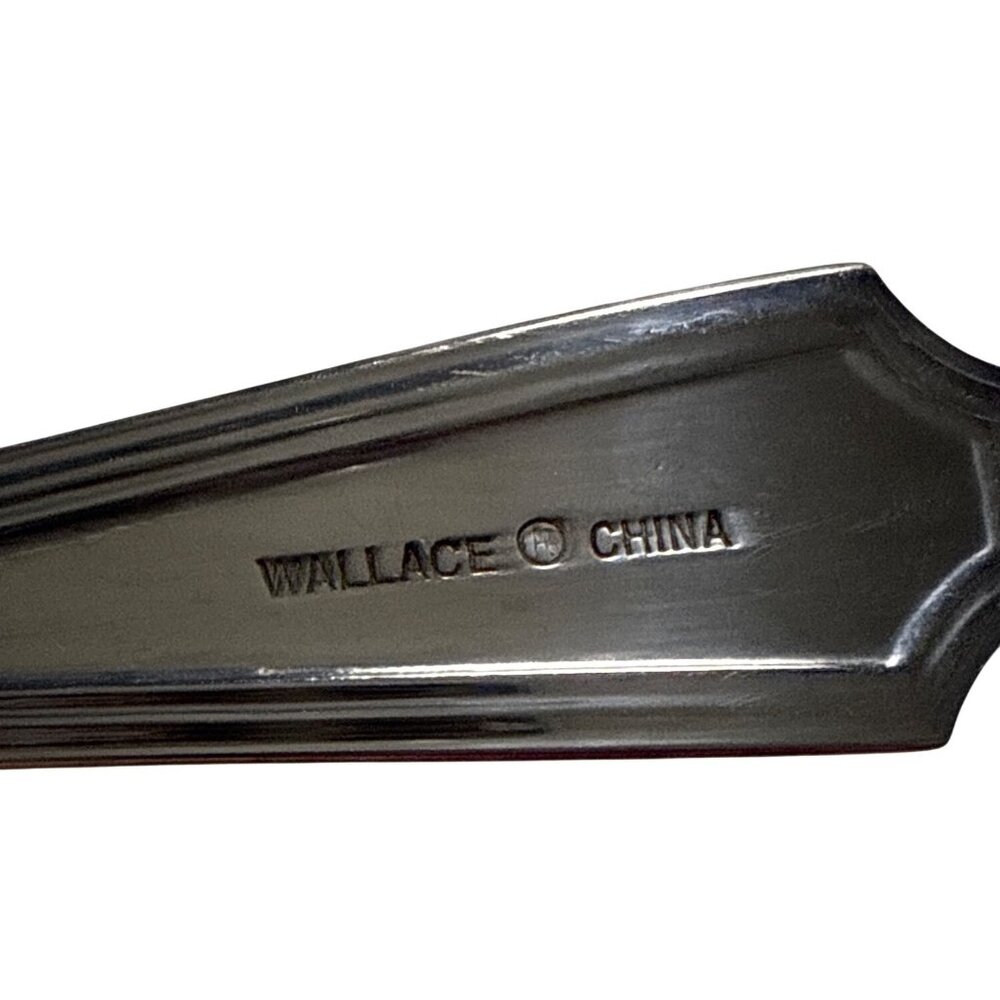 4 Wallace Silver Arlington Pattern Stainless Steel Tablespoons 7.5 Inches - Picture 4 of 4
